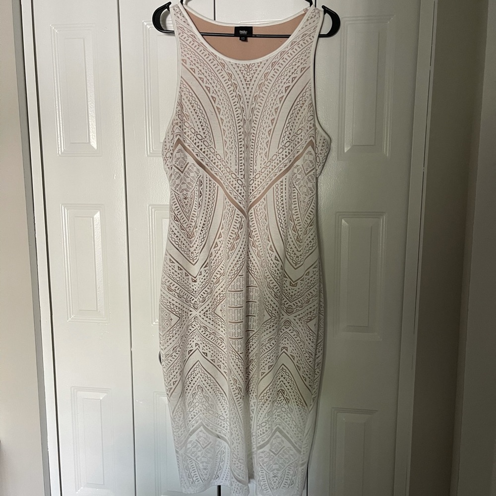White Patterned Dress